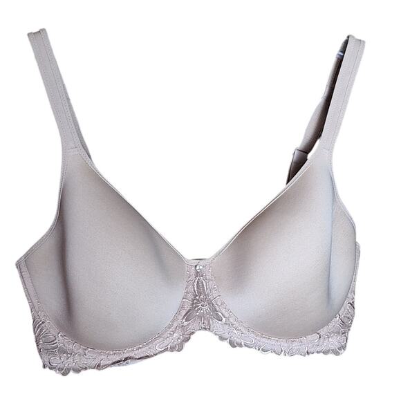 Bali Breathe 34DD Beige #3443 Breathable Underwire Convertible strap T-shirt Bra - Picture 4 of 10